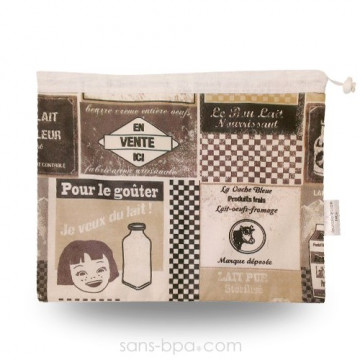 Sac à salades - Modèle Milki Gris - GRAND