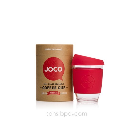 Joco Cup tasse à emporter en verre - Rouge