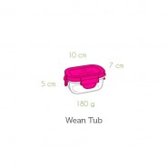 Contenant verre Wean Tub150ml - Framboise