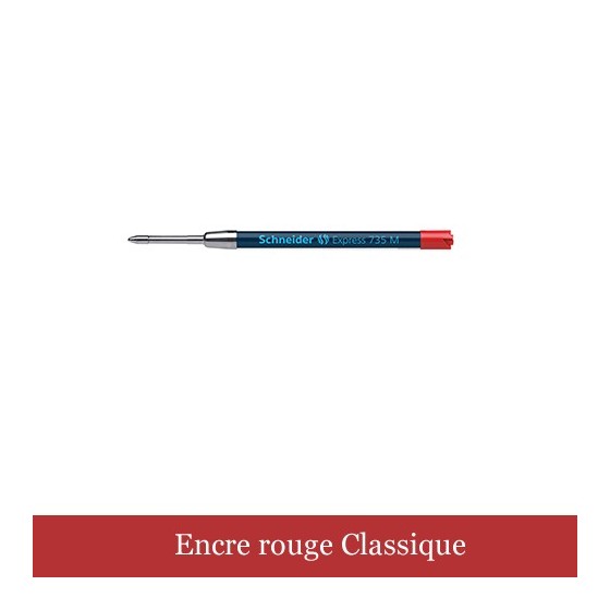 Recharge stylo bois / poussoir inox - Encre GEL longue durée