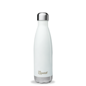 Bouteille isotherme inox 500ml - BLANC GIRLY - QWETCH