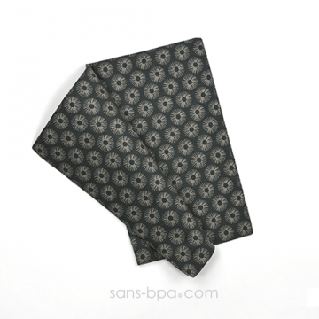 Mini serviette set coton Bio - Soleil gris
