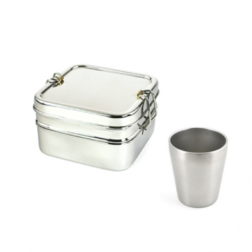 Pack promo - 1 Tiffin carré + 1 P'tite timbale - Jolie Ronde