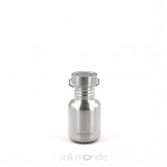 Duo Gourdes inox Gloup façon bambou - 400 & 800 ml Joli Monde