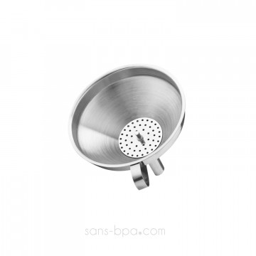 Entonnoir inox avec filtre