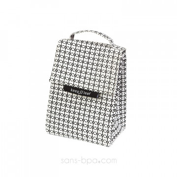 Sac isotherme Lunchbag - WHITE AND BLACK