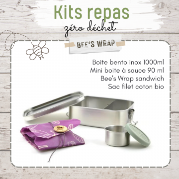 Kit Repas Zéro Déchet - BEES WRAP