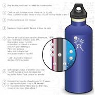 Bouteille Glacier inox Isotherme Hydro Flask - 355 ml