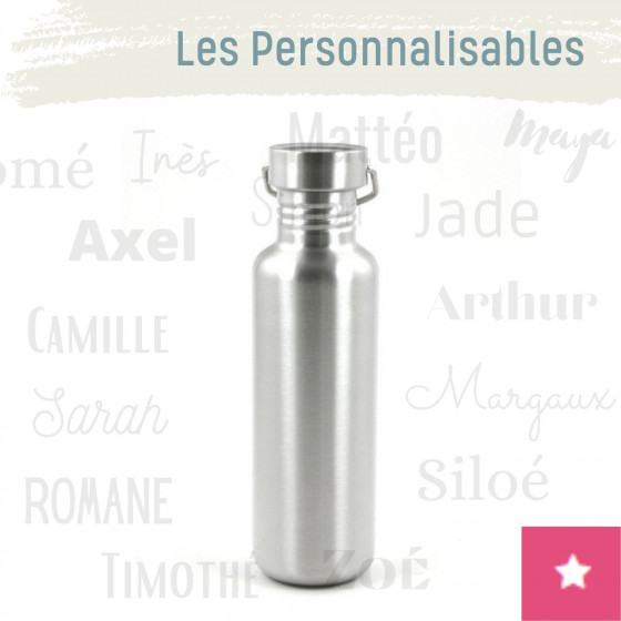 Gourde personnalisable 100% inox 800 ml - La GLOUP - JOLI MONDE