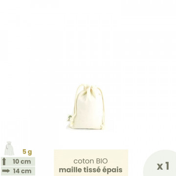 Mini sac coton Bio 10 x 14 cm Taille 1
