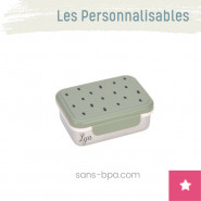 Lunchbox boite à goûter personnalisable inox . Lassig