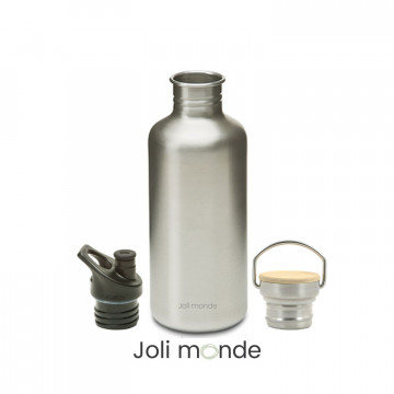 Gourde inox 1200 ml & ses 2 bouchons - La GLOUP - JOLI MONDE