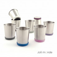 Base silicone colorée pour timbale inox - Joli Monde