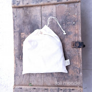 Sac à vrac . maille tissée . MEDIUM 25 x 30 cm - Farines & céréales . Poids 30 g - Joli Monde