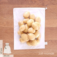 Sac à vrac LARGE - Farines & céréales . 35 x 47cm . Poids 55g - JOLI MONDE