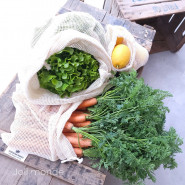 Sac à vrac . maille filet . MEDIUM 25 x 30 cm - Fruits & Légumes . Poids 35 g - Joli Monde