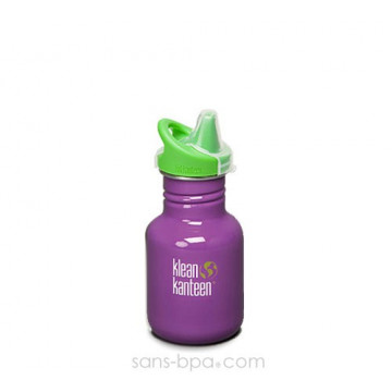 KID KANTEEN - PRUNE - Gourde anti-Fuite inox 355 ml - INOX - KLEAN KANTEEN