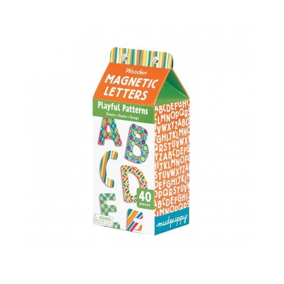 Lettres ABC magnétiques en bois - MudPuppy